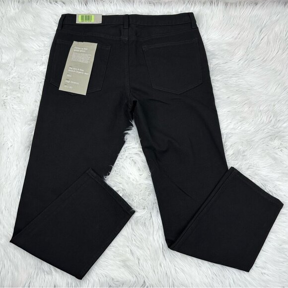 Everlane‎ Uniform Men’s Black The Slim 4-Way Stretch Organic Cotton Jean W35/L30 - Picture 4 of 11